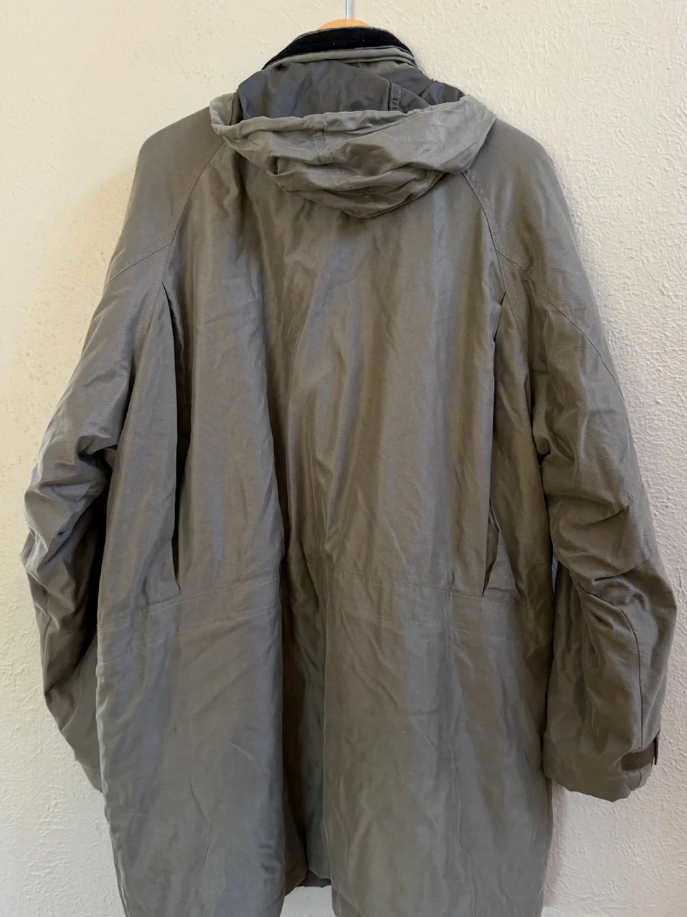 Greg Norman greenish hood field jacket